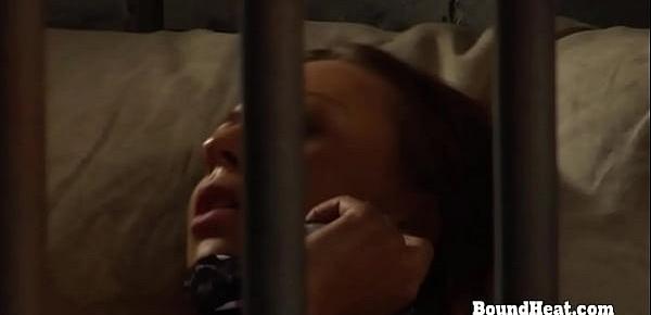  Lesbian Slave In Prison Sniffing Madame Panties And Orgasming